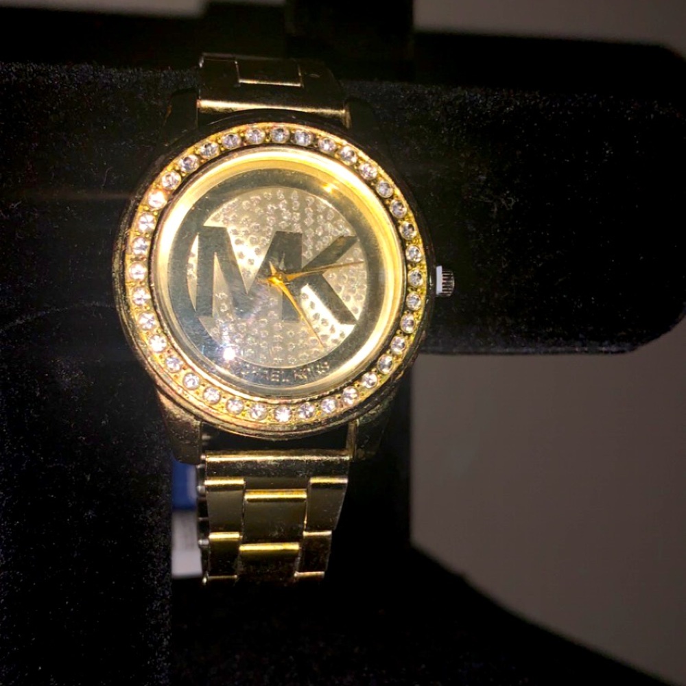 MK designer gold watch